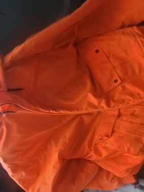 Men's Orange Insulated Work Jacket
